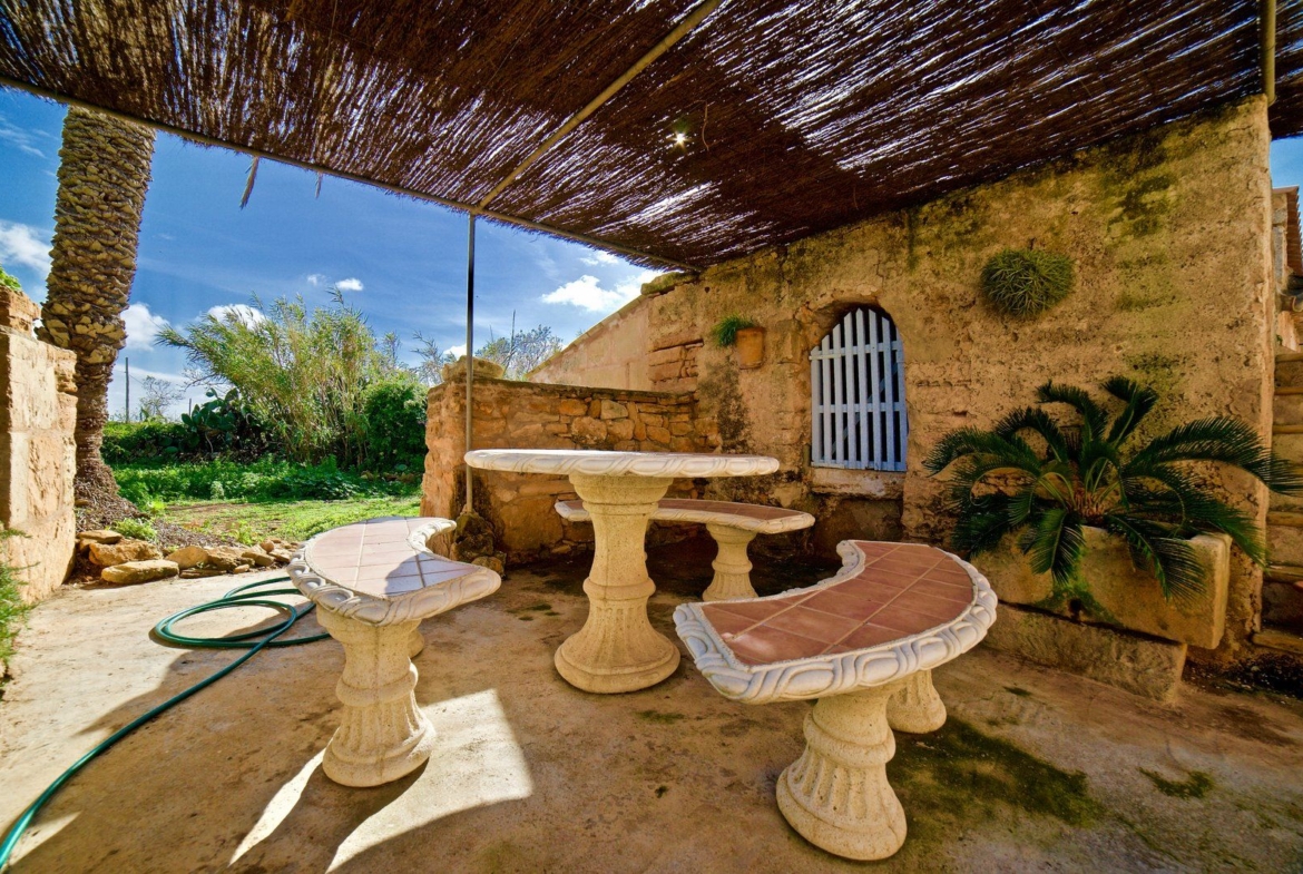 Renovated Village House with Garden & Sea Views for Rent in Ses Salines