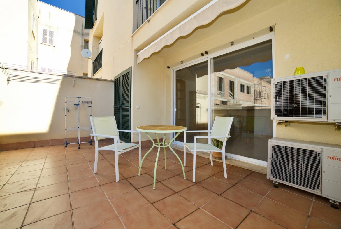 Piso con terraza en Campos, sureste de Mallorca