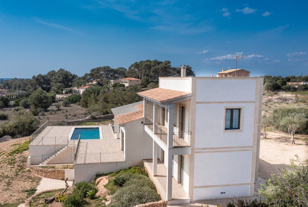 Casa de campo en alquiler con piscina y vistas al mar, Colonia de Sant Jordi