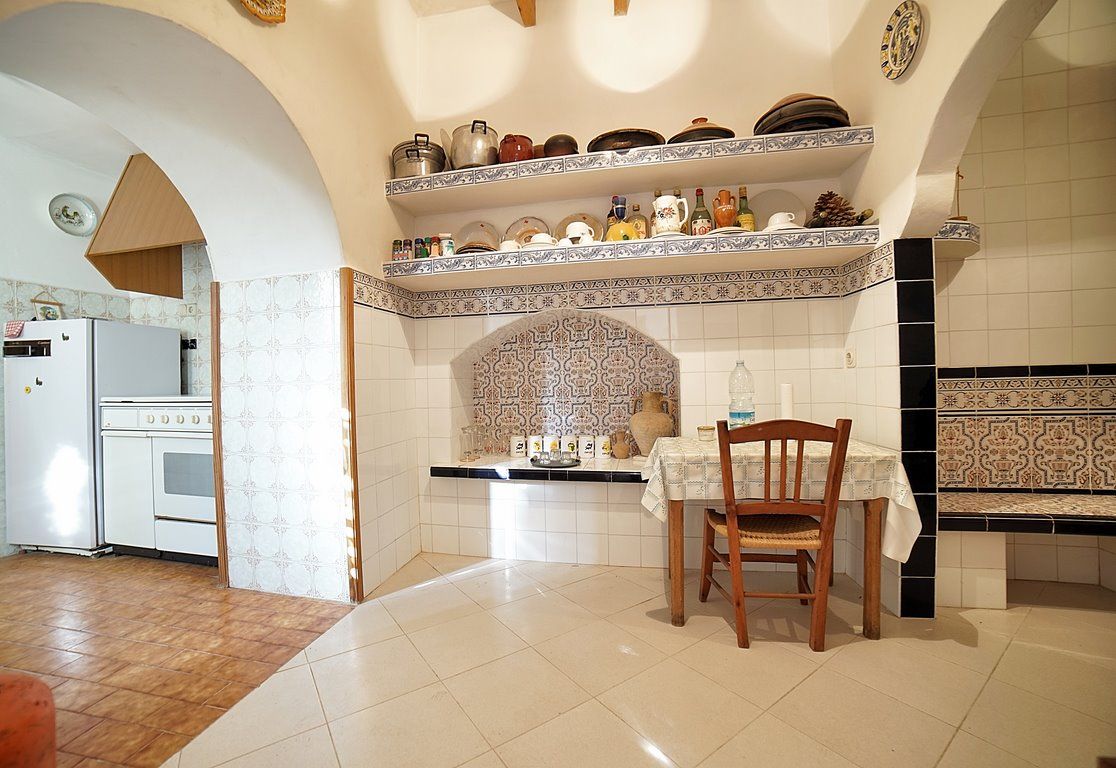 Village House in Ses Salines With Terrace & Fireplace
