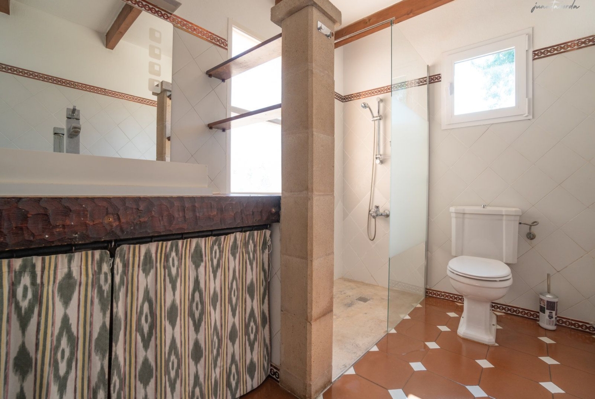 Landhaus zur Miete in Sineu – Bergblick und privater Garten