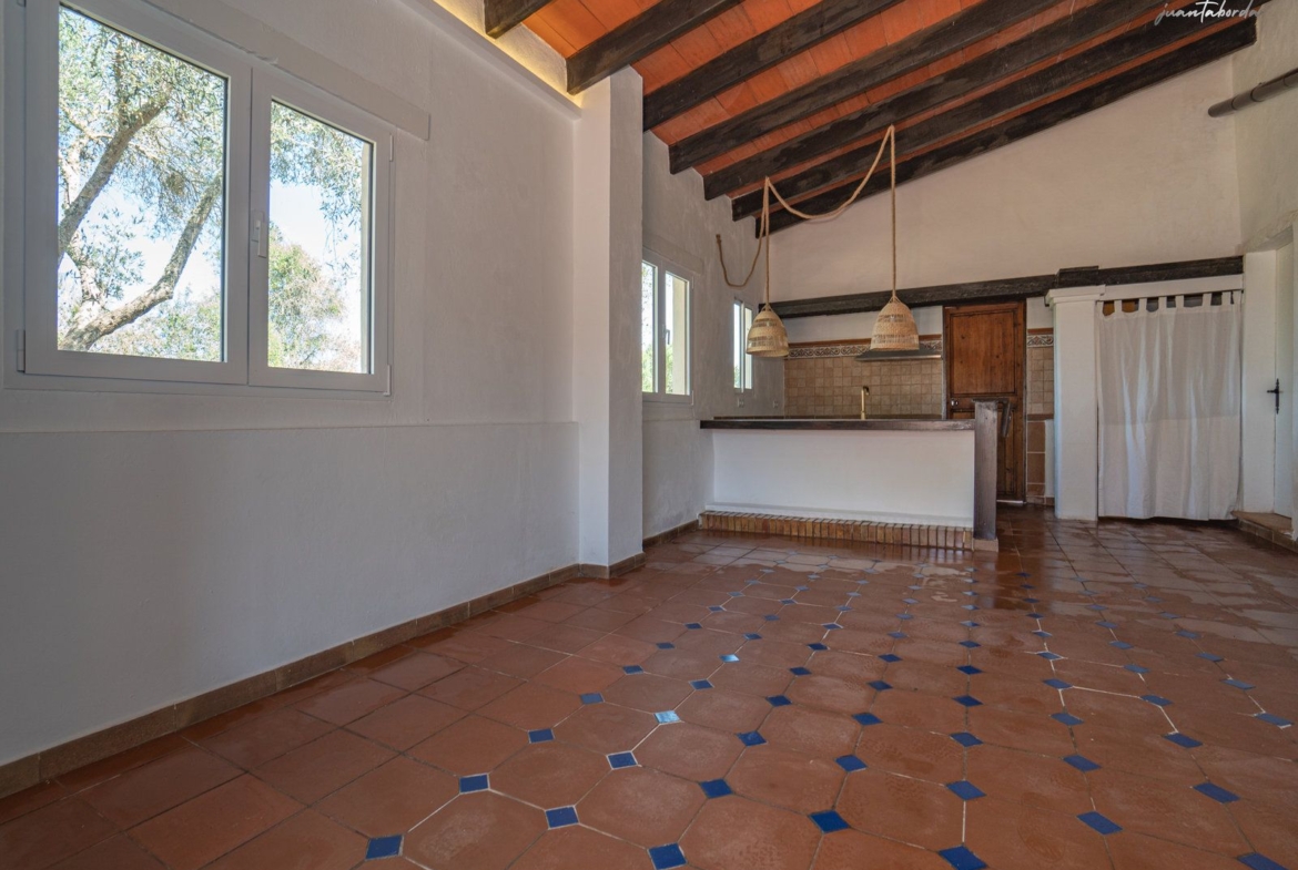 Landhaus zur Miete in Sineu – Bergblick und privater Garten