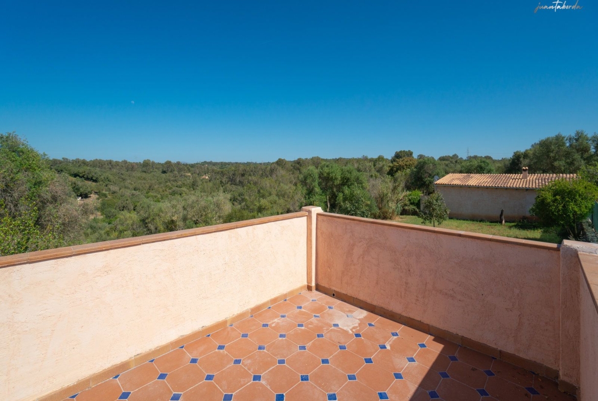 Landhaus zur Miete in Sineu – Bergblick und privater Garten
