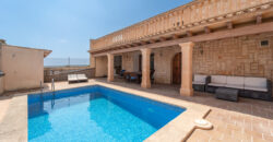 Finca zur Miete in Ses Salines mit Pool und Meerblick
